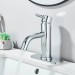 Chrome Bathroom Faucet Single Handle Sink Vanity Mixer Taps With Pop-up Drain - view 4