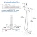 Freestanding Bathtub Faucet With Handheld Sprayer Brushed Gold Tub Filler Spout - view 11