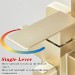 Brushed Gold Exposed Square Rainfall Shower System Set With Handheld Shower Head - view 9