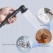 Black Bath Mixer Faucet Freestanding Tub Filler With Hand Shower Floor Mounted - view 6