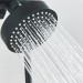 Black 4" Round Rainfall Shower Head With Handheld Spray High Pressure Wall Mount - view 10