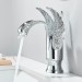 Luxury Chrome Swan Bathroom Faucet Single Handle Vessel Sink Vanity Faucet 1Hole - view 5