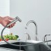 Brushed Nickel Kitchen Faucet 2Handle 4 Hole Sink Mixer Faucet With Side Sprayer - view 4