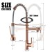 Rose Gold LED Kitchen Faucet Sink Mixer Pull Down Sprayer Single Handle Faucet - view 10