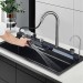 Gray Stainless Steel Kitchen Sink 30 Inch Single Bowl Set With Pull Down Faucet - view 5