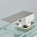 Brushed Nickel LED Waterfall Bathroom Sink Faucet Vanity Mixer Taps With Cover - view 10