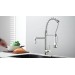 Kitchen Sink Faucet Stainless Steel Single Handle Pull Down Sprayer Swivel Mixer - view 3