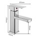 Single Handle Kitchen Bathroom Faucet Sink Basin Mixer Tap Sprayer Chrome Square - view 6