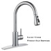 Chrome Kitchen Faucet Sink Pull Down Sprayer Single Handle Mixer Stainless Steel - view 13