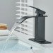 Bathroom Sink Faucet Black Waterfall Basin Vanity Mixer Single Handle With Drain - view 7