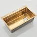 Flying Rain Stainles Steel Waterfall Kitchen Sink W Pull Down Faucet Gold 29.5in - view 6