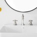 8 Inch Widespread Bathroom Faucet Brushed Nickel 2 Handle 3 Hole Vanity Sink Tap - view 7