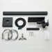 Matte Black Freestanding Tub Faucet With Handheld Sprayer Floor Mount Tub Filler - view 14