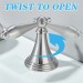 LED Waterfall Bathroom Faucet 3 Holes Sink Vanity Faucet 2-Handle With Drain - view 9