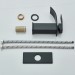 Black 2 Sets Bathroom Sink Faucet Waterfall Lavatory Vanity Taps Single Handle - view 9