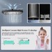 Black Rain Shower Head With Handheld Spray Set High Pressure 16" Adjustable Arm - view 9