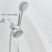 Chrome 4 Inch Round Shower Head With Handheld Spray 3-Way Rainfall Head Combo - view 5