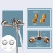 Brushed Nickel Bathtub Shower Faucet Wall Mount Tub Filler With Handheld Sprayer - view 10