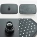 Black Rain Shower Head With Handheld Spray Set High Pressure 16" Adjustable Arm - view 13