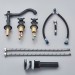 Oil Rubbed Bronze Widespread Bathroom Sink Faucet 3 Hole 2Handle Waterfall Mixer - view 16
