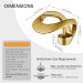 Brushed Gold Bathroom Sink Faucet Single Handle Waterfall Spout Vanity Mixer Tap - view 7