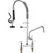 26" Commercial Faucet W/ Pre-Rinse Sprayer Deck Mount Kitchen Sink Faucet - view 10