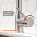 Brushed Nickel Kitchen Faucet LED Pull Down Sprayer Single Handle Sink Mixer Tap - view 8