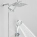 Chrome 8"Rain Shower Head With Handheld Spray Combo High Pressure Adjustable Arm - view 5