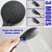 Black 8inch Rain Square Shower Head With Handheld Spray High Pressure Adjustable - view 7