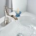 Waterfall Bathroom Sink Faucet Brushed Nickel Single‑Handle Vessel Mixer W/Drain - view 4