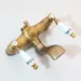 Antique Brass Shower Faucet Rain Round Head Hand Held Spray Wall Mount Mixer Tap - view 3