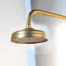 Antique Brass Shower Faucet Rain Round Head Hand Held Spray Wall Mount Mixer Tap - view 4