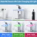 Chrome Bathroom Sink Faucet LED Waterfall Vanity Mixer Single Handle With Cover - view 3