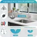 Kitchen Sink Faucet Brushed Nickel Single Handle Swivel Pull Down Sprayer Mixer - view 6
