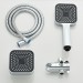 Chrome High Pressure 4inch Rain Shower Head With Handheld Spray Combo Wall Mount - view 15