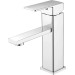 Single Handle Kitchen Bathroom Faucet Sink Basin Mixer Tap Sprayer Chrome Square - view 3