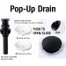 Black 4 Modes Bathroom Sink Faucet 3Hole 4in Centerset Vanity Mixer With Drain - view 10