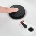 Black 8in Widespread Bathroom Sink Faucet 3 Holes Vanity Mixer Faucet With Drain - view 10