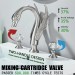 Brushed Nickel 8 In Widespread Bathroom Sink Faucet 3 Hole 2 Handle Vanity Mixer - view 4