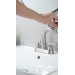 Brushed Nickel Bathroom Sink Faucet 3 Hole 4in Centerset Vanity Mixer With Drain - view 3