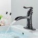 Oil Rubbed Bronze Bathroom Sink Faucet 1Hole Vanity Basin Mixer Tap Pop Up Drain - view 4