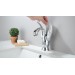 Luxury Chrome Swan Bathroom Faucet Single Handle Vessel Sink Vanity Faucet 1Hole - view 3