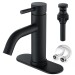 Black Bathroom Sink Faucet 1 Or 3 Hole Single Handle Vanity Faucet With Drain - view 2