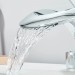 Modern Bathroom Faucet Waterfall Sink Vanity Mixer Taps Single Handle Chrome - view 5