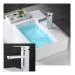 Single Handle Kitchen Bathroom Faucet Sink Basin Mixer Tap Sprayer Chrome Square - view 7