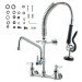 21" Pre Rinse Faucet Wall Mount Commercial Kitchen Faucet W/ Sprayer Hose - view 9