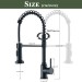 Black Kitchen Faucet With Pull Down Sprayer Commercial Single Handle Sink Faucet - view 8