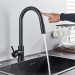 Touch Sensor Kitchen Sink Faucet Black Pull Down Sprayer Single Handle Mixer Tap - view 3