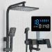 Black Rain Shower System 4 Function Shower Mixer Fixtures Shower Head Combo Kit - view 4