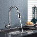 Chrome Kitchen Faucet Sink Pull Down Sprayer Single Handle Mixer Stainless Steel - view 5